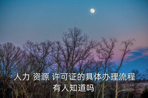 人力資源服務(wù)許可證