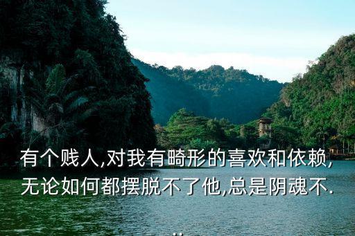 有個(gè)賤人,對(duì)我有畸形的喜歡和依賴,無論如何都擺脫不了他,總是陰魂不...