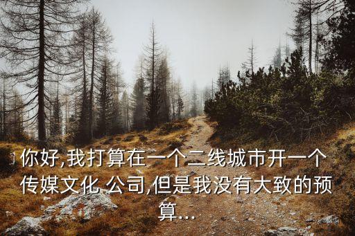 開傳媒公司需要多少錢投資,新手怎么開傳媒公司