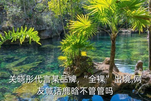 關(guān)曉彤代言某品牌,“全裸”出境,網(wǎng)友喊話鹿晗不管管嗎
