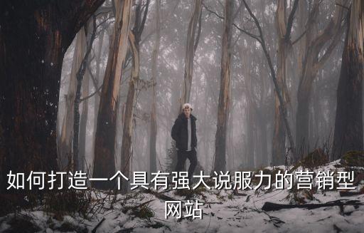 如何打造一個(gè)具有強(qiáng)大說服力的營銷型 網(wǎng)站