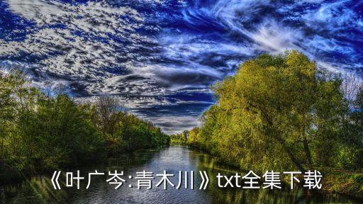 《葉廣岑:青木川》txt全集下載