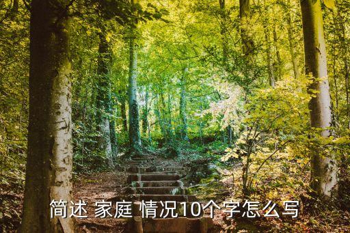 簡(jiǎn)述 家庭 情況10個(gè)字怎么寫