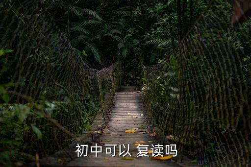  初中可以 復讀嗎