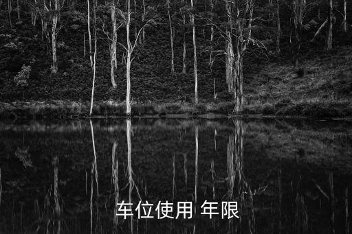  車位使用 年限