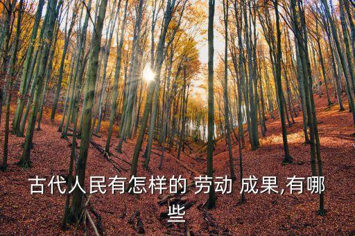 勞動(dòng)成果