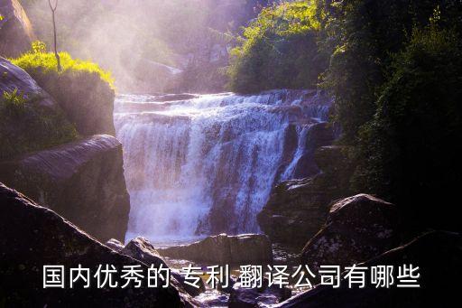 國內(nèi)優(yōu)秀的 專利 翻譯公司有哪些