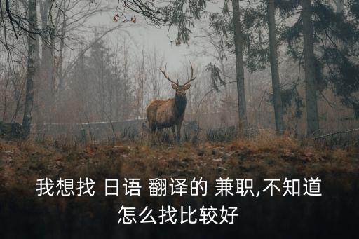 網(wǎng)上日語翻譯兼職工作