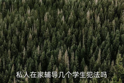 私人在家輔導(dǎo)幾個(gè)學(xué)生犯法嗎