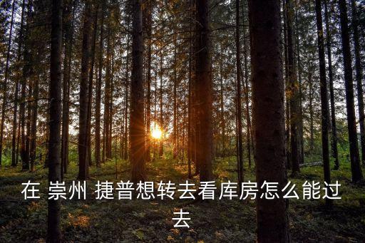 在 崇州 捷普想轉(zhuǎn)去看庫房怎么能過去