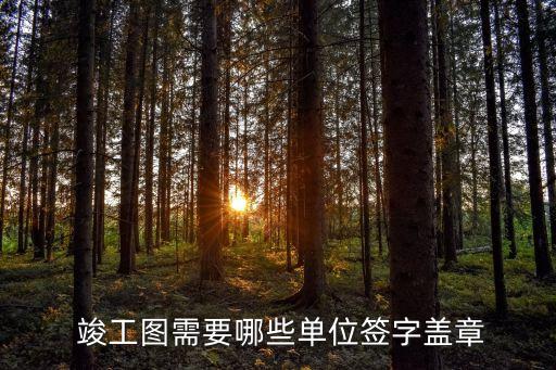  竣工圖需要哪些單位簽字蓋章