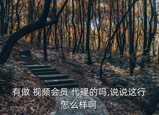 有做 視頻會員 代理的嗎,說說這行怎么樣啊