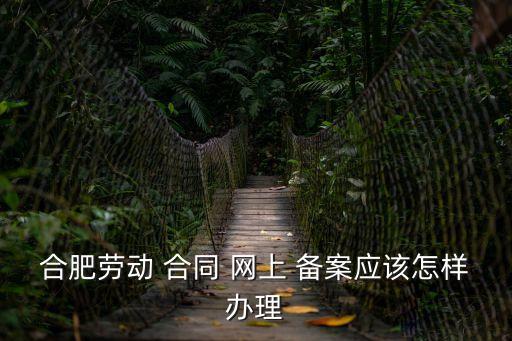 合肥勞動(dòng) 合同 網(wǎng)上 備案應(yīng)該怎樣辦理