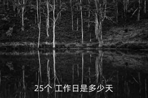 25個 工作日是多少天