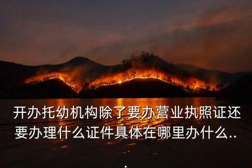 托育中心開辦流程,托育早教機(jī)構(gòu)需要哪些手續(xù)