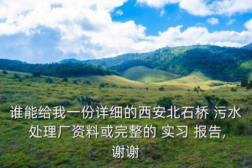 污水處理廠實習報告