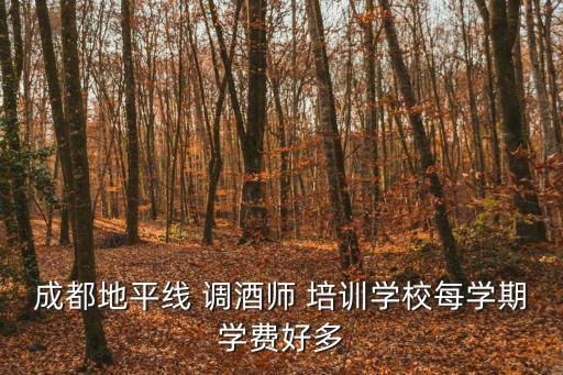 成都地平線 調(diào)酒師 培訓(xùn)學(xué)校每學(xué)期學(xué)費(fèi)好多