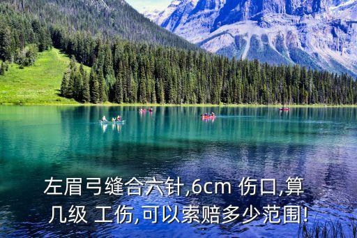 傷口縫了6針?biāo)銕准壒?工傷縫針最低幾針有賠償