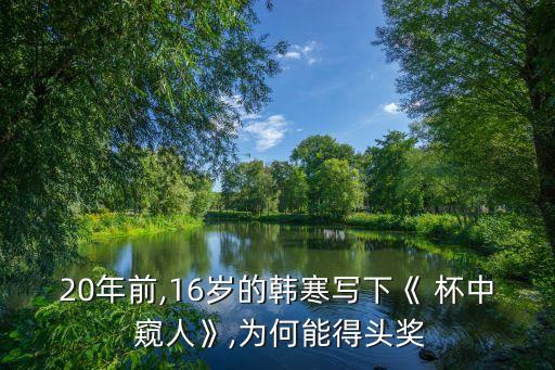 杯中窺人,新概念作文大賽韓寒杯中窺人