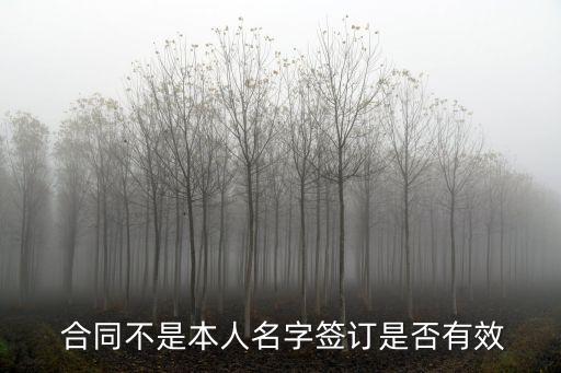 合同以個人名義具有法律效應嗎