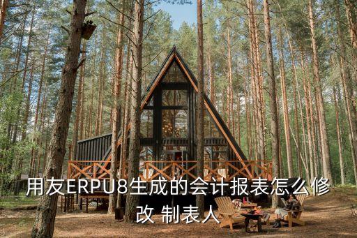 用友ERPU8生成的會計報表怎么修改 制表人