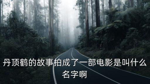 丹頂鶴的故事拍成了一部電影是叫什么名字啊