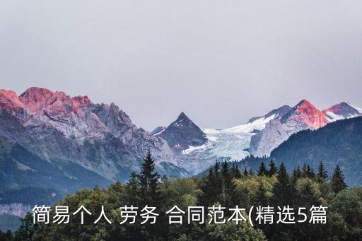個人和個人勞務(wù)合同怎么簽,企業(yè)和個人可以簽勞務(wù)合同嗎
