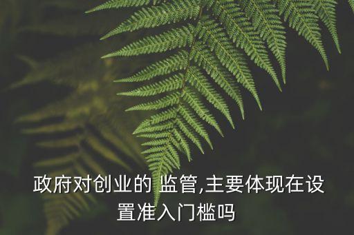政府監(jiān)管