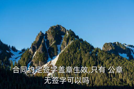 合同上只有公章沒有簽名有效嗎,怎樣簽字不承擔(dān)法律責(zé)任