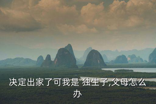 決定出家了可我是 獨生子,父母怎么辦