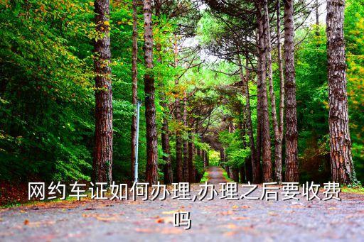  網(wǎng)約車證如何辦理,辦理之后要收費嗎