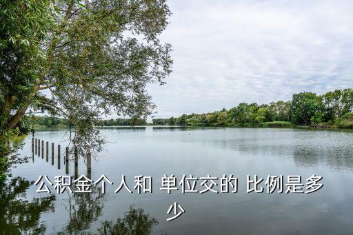  公積金個(gè)人和 單位交的 比例是多少
