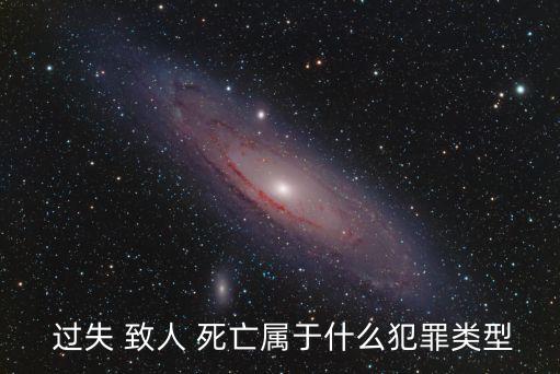 過失致人死亡罪