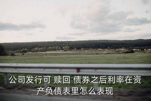 可贖回債券