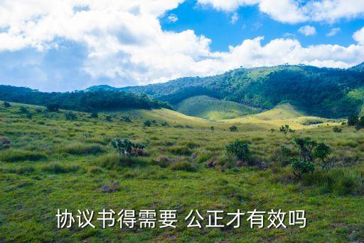 協(xié)議書得需要 公正才有效嗎