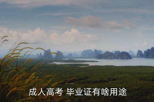  成人高考 畢業(yè)證有啥用途