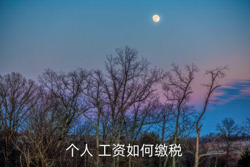 工資怎么交稅,一次性發(fā)一年的工資怎么交稅