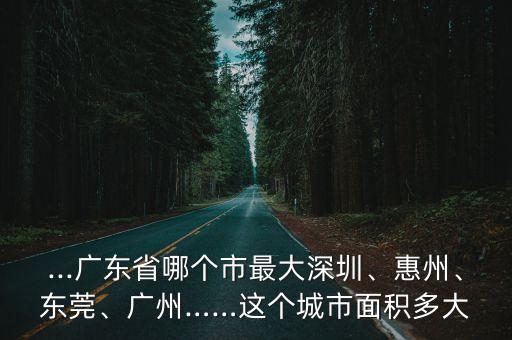 ...廣東省哪個(gè)市最大深圳、惠州、東莞、廣州……這個(gè)城市面積多大