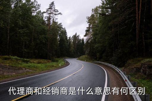 代理商是什么意思,代理分銷模式