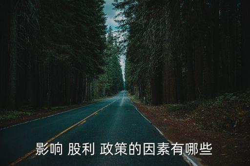 股利政策