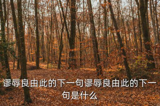 謬辱良由此的下一句謬辱良由此的下一句是什么