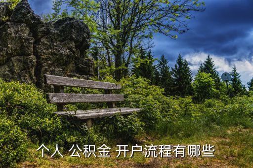 個人 公積金 開戶流程有哪些
