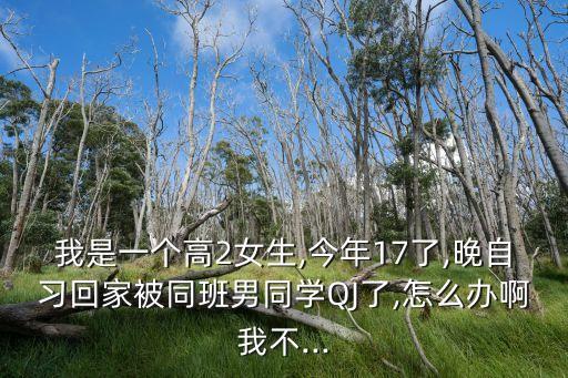 我是一個高2女生,今年17了,晚自習回家被同班男同學QJ了,怎么辦啊我不...