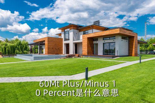 60Mt Plus/Minus 10 Percent是什么意思