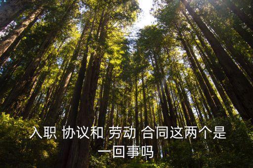 入職協(xié)議和勞動(dòng)合同的區(qū)別,只有入職協(xié)議沒(méi)有勞動(dòng)合同