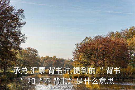 匯票背書