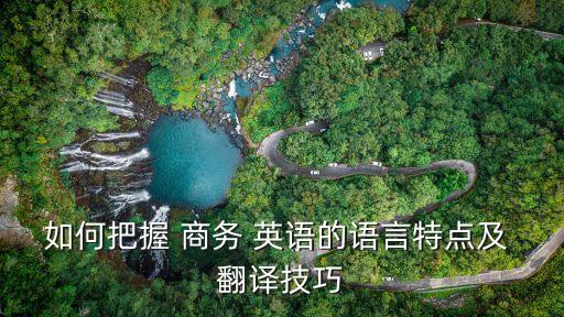 如何把握 商務(wù) 英語的語言特點及 翻譯技巧