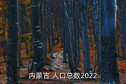 內(nèi)蒙古 人口總數(shù)2022