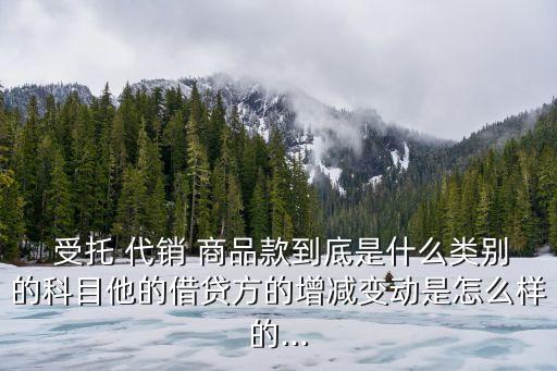 受托代銷商品