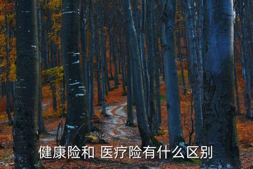 健康險和 醫(yī)療險有什么區(qū)別